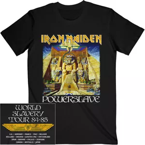 Iron Maiden Powerslave Album World Slavery Tour Shirt S-XXL Official T-shirt - Picture 1 of 3