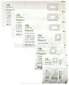 Mepore Self Adhesive Sterile Dressing 6x7cm 7x8cm 9x10cm 9x15cm 10x11cm 9x20cm - Picture 1 of 32