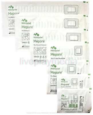 Mepore Self Adhesive Sterile Dressing 6x7cm 7x8cm 9x10cm 9x15cm 10x11cm 9x20cm