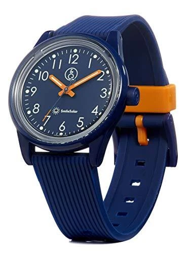 Q&Q SmileSolar R02A-503VK Blue Analog Solar Watch Japan Urethane Band