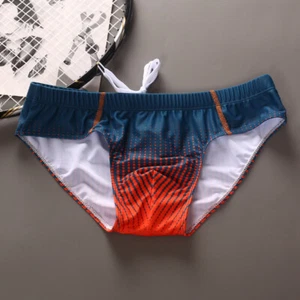 MEN'S SEXY LOW RISE GRADIENT COLOR SWIM BIKINI SWIMWEAR - Picture 1 of 13