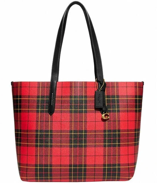 Coach Highline Women's Tote Bag, Medium - Red (CF232)