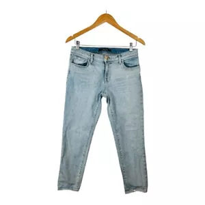 J Brand Cropped Ellis Love Cat Light Blue Wash Ankle Jeans Women Size 26 - Picture 1 of 12