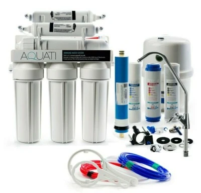 Aquati 6 Stage Premium Reverse Osmosis Mineral Drinking Water Filter System - Image 1 of 4