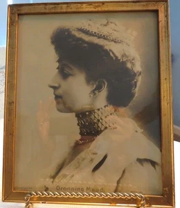 ANTIQUE PORTRAIT DRONNING MAUD - Picture 1 of 7