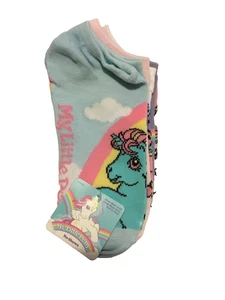 Hasbro My Little Pony 5 paia calze no show scarpa donna taglia 4-10 nuove con scatola - Foto 1 di 6