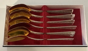 Vintage 6 Stück Teelöffel Set 916 Sterlingsilber Tallinn Schmuck UdSSR - Bild 1 von 14