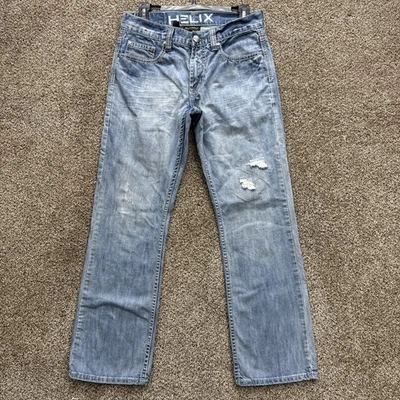 Helix Jeans Men's 29x30 Slim Bootcut Embroidered Pockets - Image 1 of 4