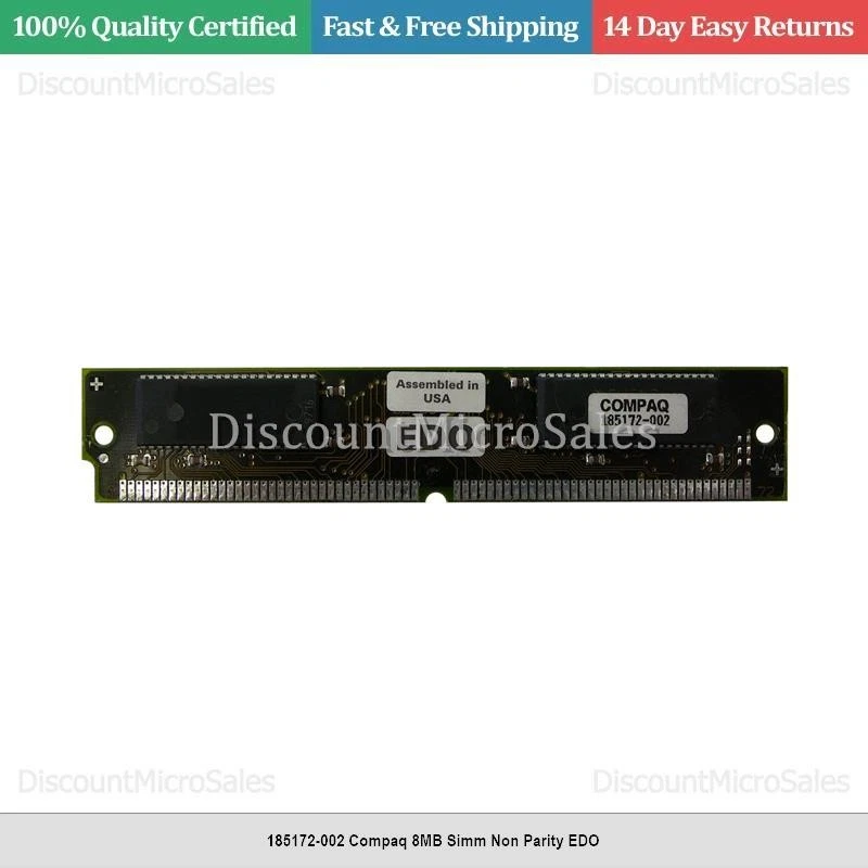 185172-002 Compaq 8MB Simm Non Parity EDO - Image 1 of 1