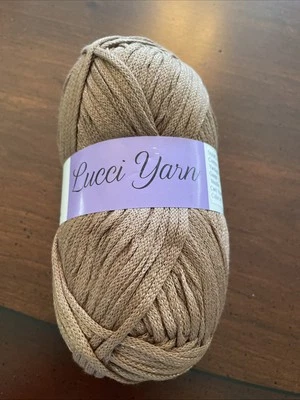 Cinta de algodón Lucci Hilos Pima hilo de diseñador marrón brillante 83 yardas Foto 1 de 3