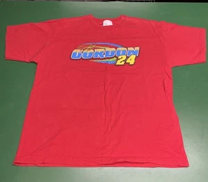Camisa Jeff Gordon 24 2000 Vintage XL EE. UU. Hecha Roja NASCAR Racing JG Motorsports - Imagen 1 de 17