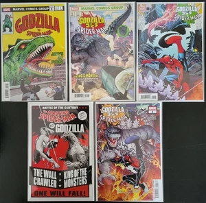 Godzilla vs Spider-Man #1, lote de 5 cubiertas estándar, casi nuevo/mejor  - Imagen 1 de 6