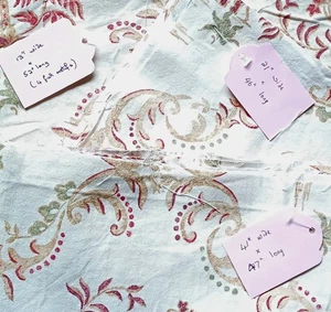 Three small Harlequin linen curtain fabric pieces, Kaladan pattern. - Picture 1 of 10