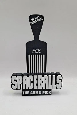 Película de los años 80 SPACEBALLS ACE peine elegir paraíso letrero estante arte de escritorio Foto 1 de 2