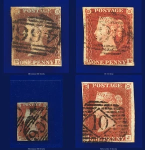 1841 SG8 1d rotbraune Stellungen DB-DJ gut gebraucht Auswahl 4 kbsx - Bild 1 von 7