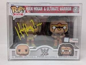 Funko Pop! Vinyl WWE Signed Hulk Hogan & Ultimate Warrior 2-Pack - Fanatics - Picture 1 of 4