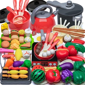74 Pezzi Accessori Giocattolo Da Cucina per Bambini, Giocattoli Da Cucina Con Pe - Foto 1 di 12