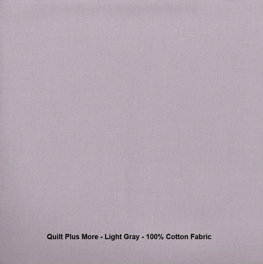 Solid Light Gray 100% cotton fabric Material 44 inches wide PICK SIZE - Image 1 of 1