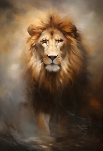 Animal Lion Abstract Wall Art Prints Painting Picture Home Decor Living Room - Picture 1 of 10