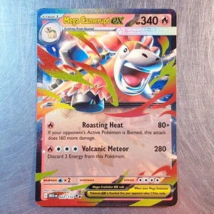 2025 Mega Evolution Mega Camerupt Ex Card HOLO Double Rare 022/132 Pokemon TCG - Bild 1 von 10