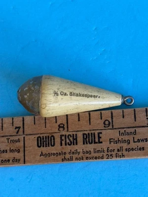 Competición Shakespeare vintage 3/8 oz. Peso de fundición c.1930’s muy bueno  Foto 1 de 4