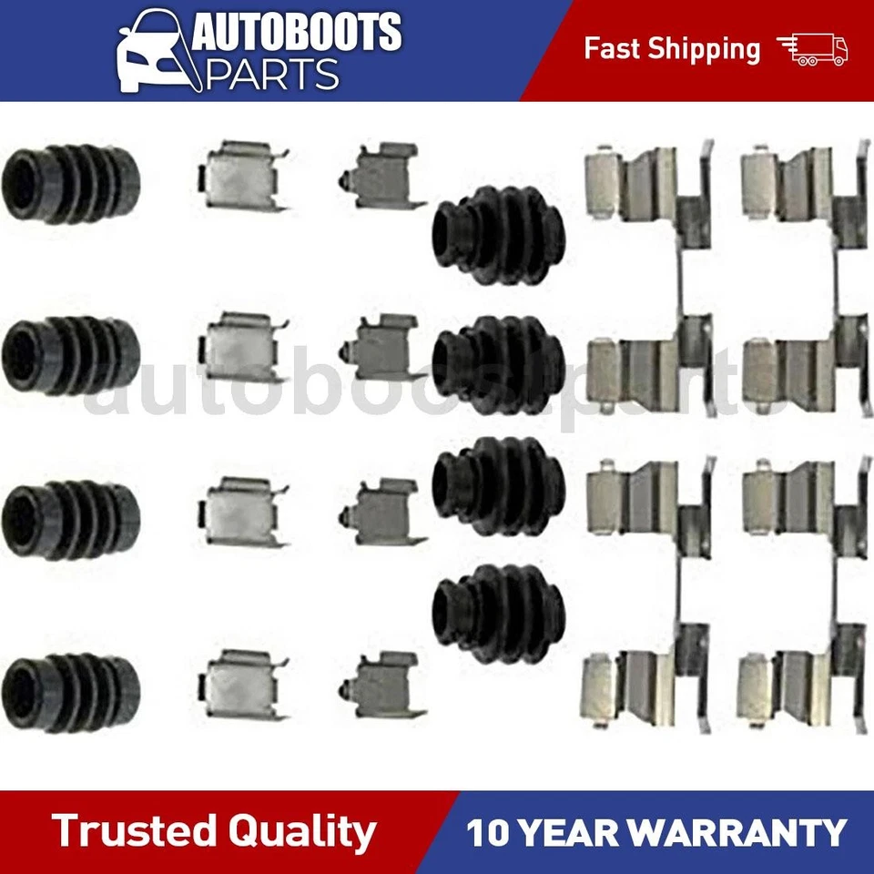 Kit de ferragens de freio a disco dianteiro traseiro para 2009-2011 Lincoln MKS - Imagem 1 de 4