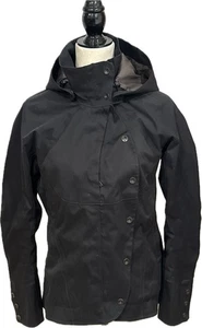 Nau Medium Urbane wasserdichte Regenjacke mit Kapuze Damen schwarz - Bild 1 von 15