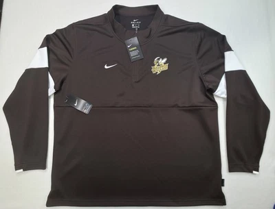 NEW Nike Baldwin Wallace Jacket Mens 2XL ThermaFIt 1/4 Zip Pullover Brown - Image 1 of 4