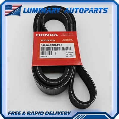 Correa de transmisión Serpentine genuina para Honda CR-V Acura TSX 2004-2009 38920-RBB-E03 Foto 1 de 4