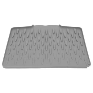  Alfombra de secado de platos de silicona para mostrador de cocina - cocina antideslizante drenaje rápido - Imagen 1 de 17