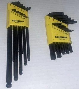 Bondhus 13-Piece Double Ball End Hex Wrench Set And 12-set Short Hex Wrench-New - Picture 1 of 8