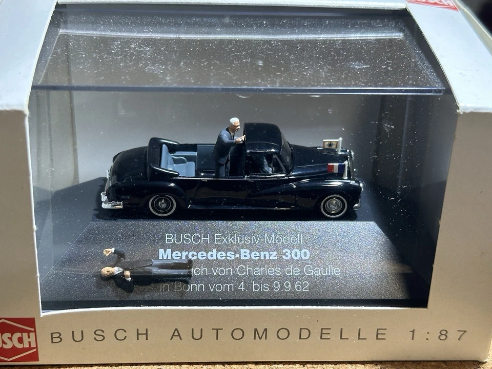 Busch Mercedes 300 De Gaulle 1/87 - Image 1 of 1