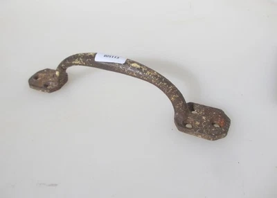 Vintage Iron Door Handle Shop Pull Old Factory Industrial Antique Art Deco 7.5" - Image 1 of 4
