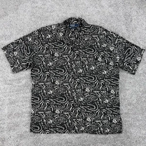 Polo Ralph Lauren Clayton Hemd Herren L Vintage Hawaii Camp Loop Kragen Kurzarm - Bild 1 von 9