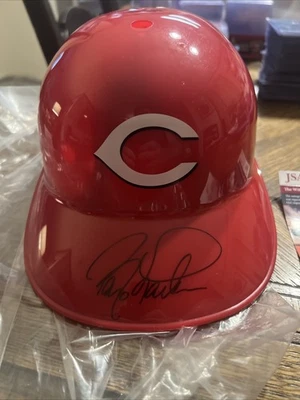 Barry Larkin Signed Reds Souvenir Replica Batting Helmet - (JSA Authentic COA) - Image 1 of 4
