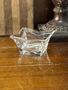 Small cut crystal bowl Square Ramekin Dip DD - Picture 1 of 5