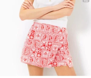 Lilly Pulitzer Women’s Size 12 Alicent Mini Skort Seaside Harbour Neon Pink - Picture 1 of 6