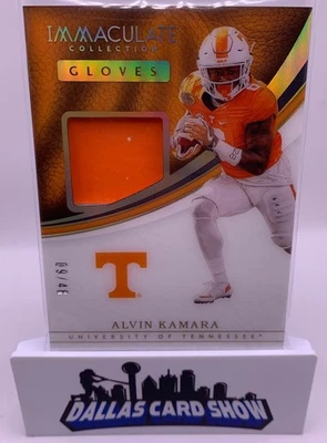 2017 Immaculate Collection Collegiate ALVIN KAMARA #15 Gloves 9/48 Tennessee - Image 1 of 2