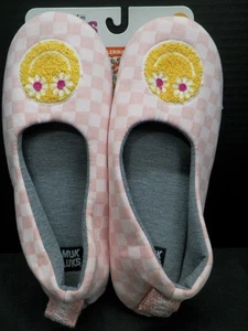 Muk Luks ciabatte ballerine donna rosa a quadri giallo viso taglia L 11-12 - Foto 1 di 4