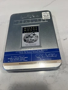 SEALED Walt Disney Treasures Mickey Mouse in Black and White DVD 2-Disc Tin Set - Imagen 1 de 3