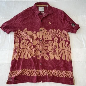 Tommy Bahama Collegiate Series FSU Seminoles Camp Shirt Mens XL Trim Fit Rayon - Picture 1 of 8