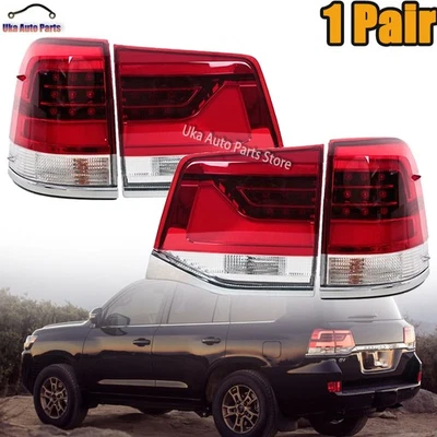 Luz trasera LED LH&RH para Toyota Land Cruiser LC200 2016-2020 lámpara de freno trasera Foto 1 de 4