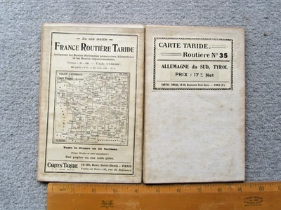 CARTA TARIDE ROUTIERE Nº 35 - ALLEMAGNE DU SUD - tela diseccionada - principios de 1900 Foto 1 de 4