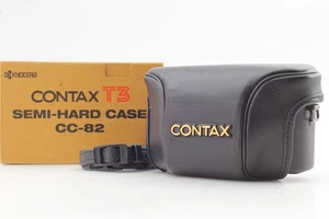 [Near MINT in Box] Contax CC-82 Genuine Semi Hard Leather Case for T3 From JAPAN - Picture 1 of 8