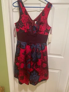 nwt leifsdottir v neck dress size 8 - Picture 1 of 4