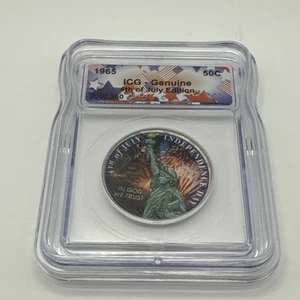 Moneda de 50 centavos ICG genuina edición 4 de julio 1965 - Imagen 1 de 2