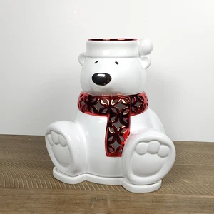 Bath and Body Works & Stalkin  Christmas  POLAR BEAR 3 wick LUMINARY holder - Picture 1 of 12