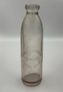 D.S. COS Aguas Gaseosas Blob Top Hutchinson Style Soda Bottle Vera Cruz Mexico - Picture 1 of 7