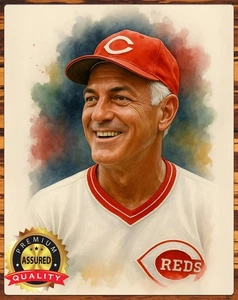 Letrero de metal Sparky Anderson - Cincinnati Reds - Arte tributo - 11 x 14 - Imagen 1 de 4