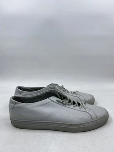 Common Projects Grey Solid Leather Low Top Sneaker M 13 - Picture 1 of 7